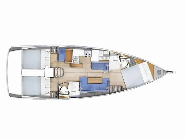 Sun Odyssey 410 - [Layout image]