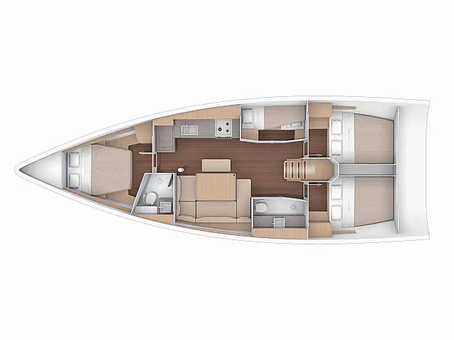 Dufour 430 Grand Large - [Layout image]