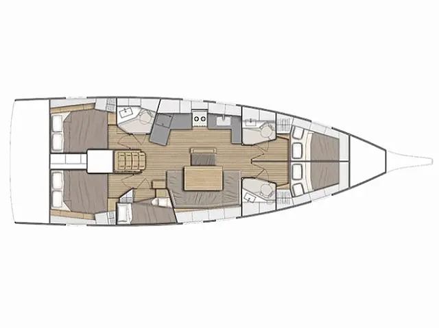 Beneteau Oceanis 46.1 - [Layout image]