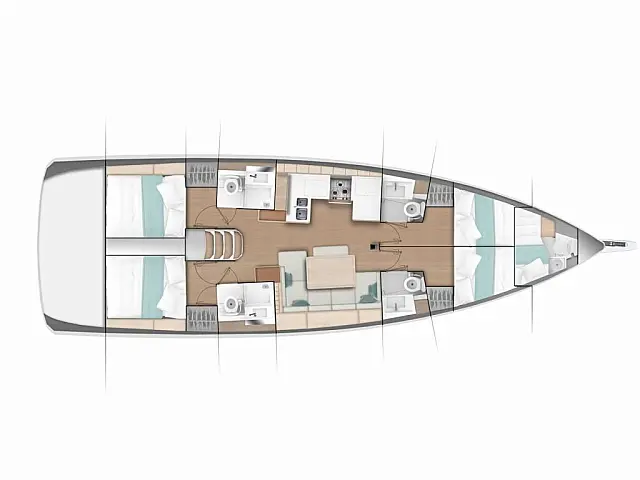 Sun Odyssey 490  - [Layout image]