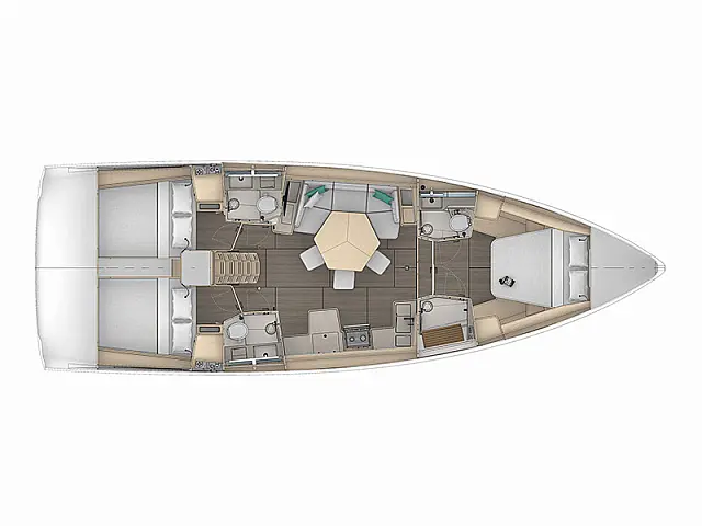 Dufour 44 - [Layout image]