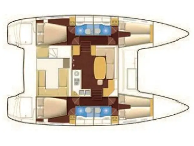 Lagoon 400 S2. - [Layout image]
