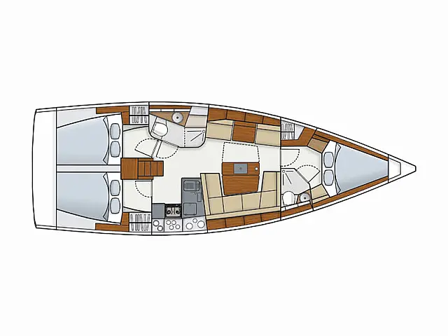 Hanse 415 - [Layout image]