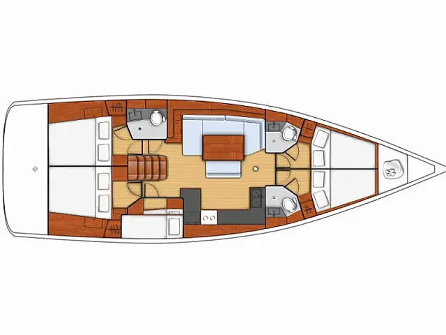 Oceanis 48 - [Layout image]