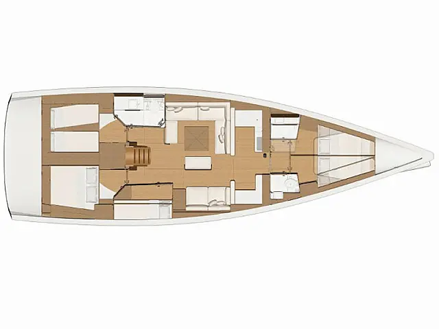 Dufour 520 Grand Large - [Layout image]