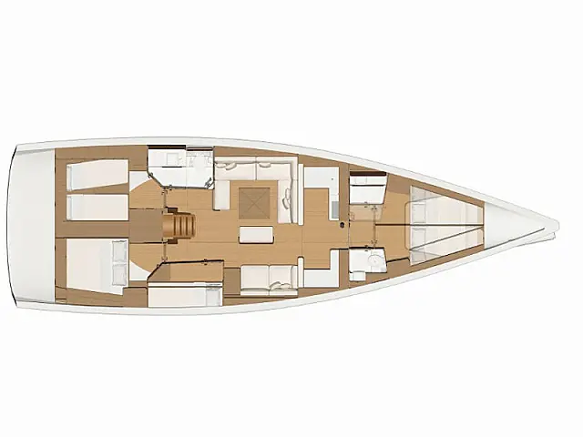 Dufour 520 Grand Large - [Layout image]