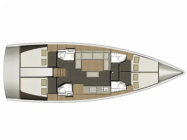 Dufour 460 - [Layout image]