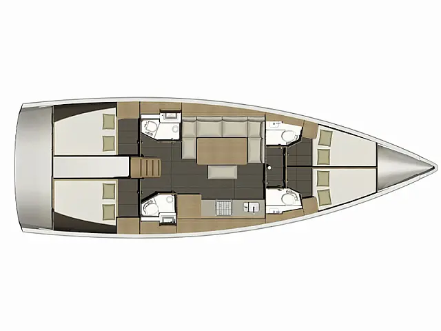 Dufour 460 - [Layout image]
