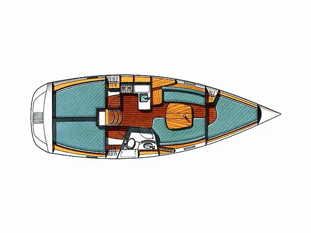 Oceanis 331 - [Layout image]