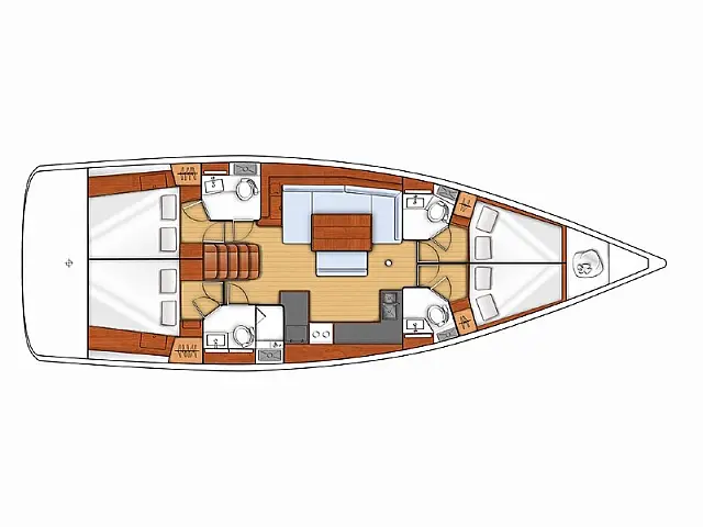 Oceanis 48 LR - [Layout image]