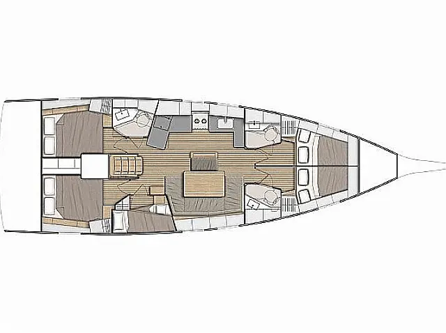 Oceanis 46.1 - [Layout image]