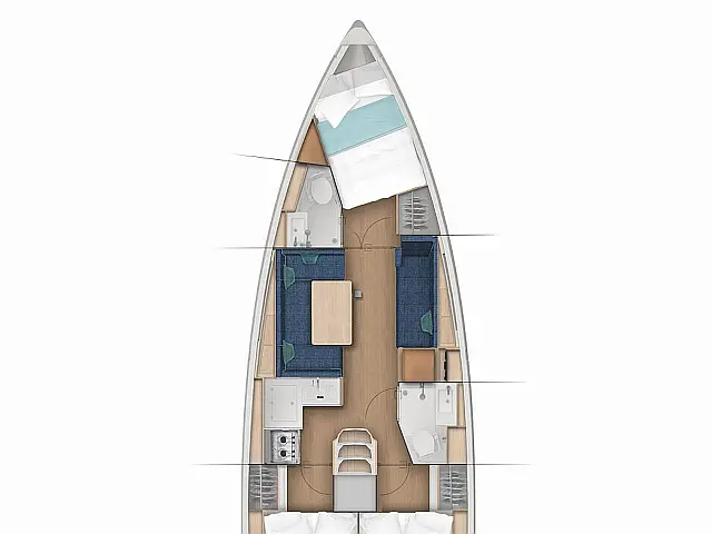 Sun Odyssey 380 - [Layout image]