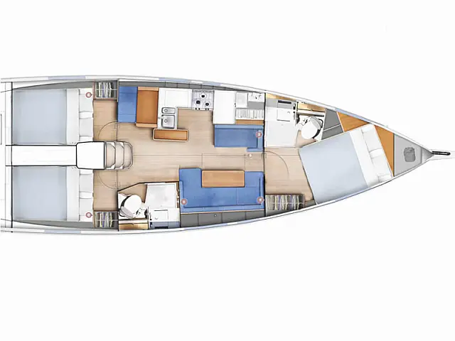 Sun Odyssey 410 - [Layout image]
