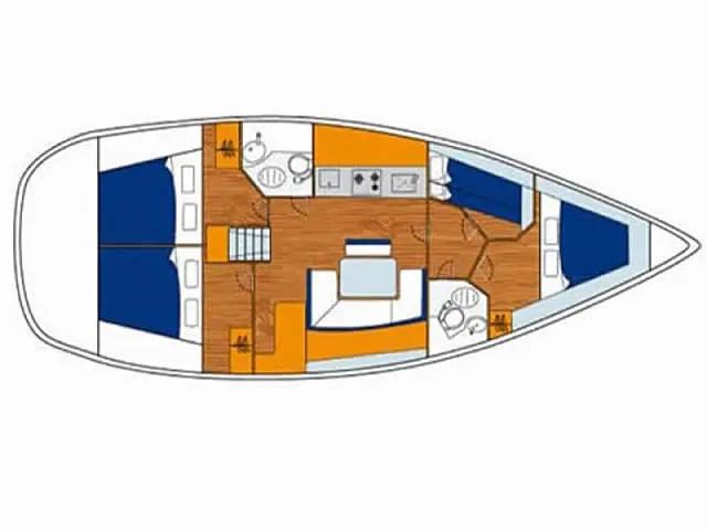Cyclades 43.4 - [Layout image]