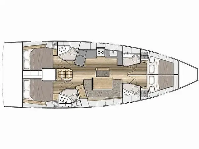 Oceanis 46.1 - [Layout image]