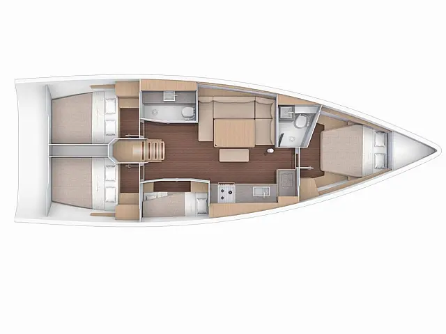 Dufour 430 Grand Large - [Layout image]