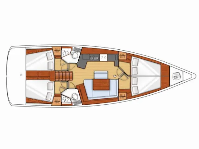 Oceanis 45 - [Layout image]