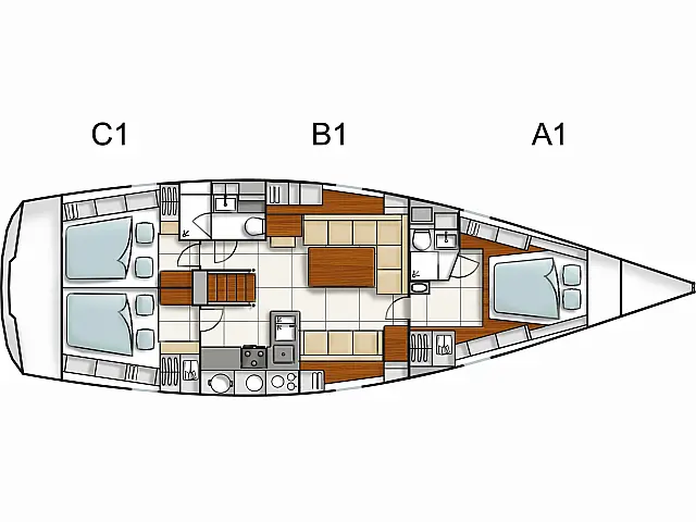 Hanse 470 - [Layout image]