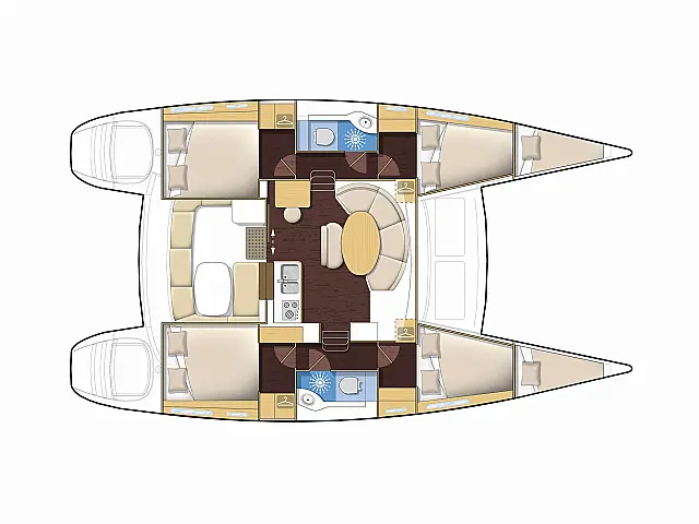 Lagoon 380 - [Layout image]