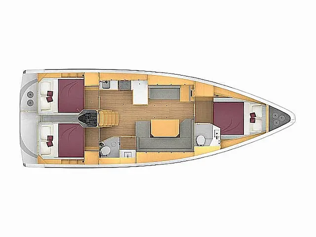 Bavaria C42 - [Layout image]