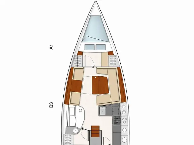 Hanse 385 - [Layout image]