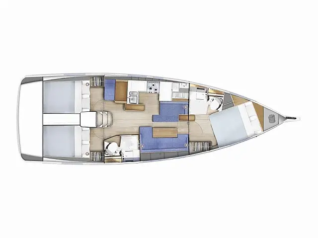Sun Odyssey 410 - [Layout image]