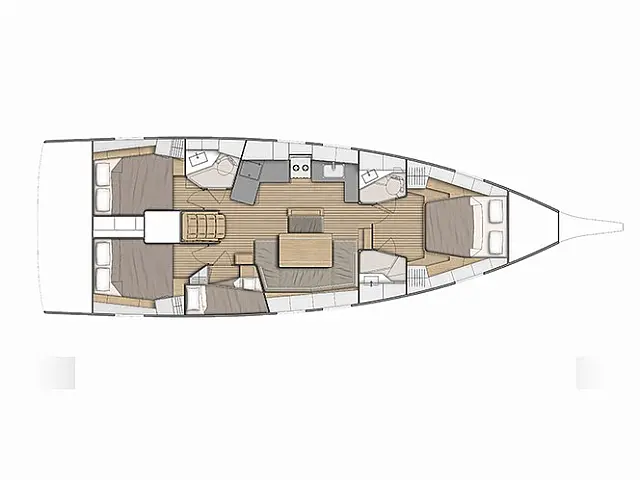 Oceanis 46.1 First Line - [Layout image]