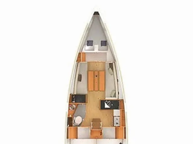 Jeanneau Sun Odissey 349 - [Layout image]