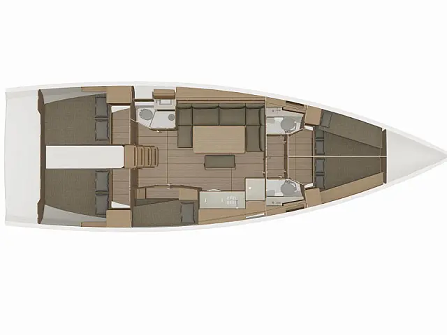Dufour 460 - [Layout image]