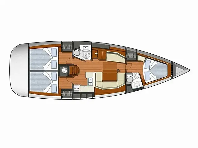 Sun Odyssey 42 i - [Layout image]