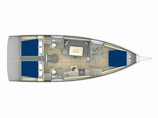 Dufour 41 - [Layout image]