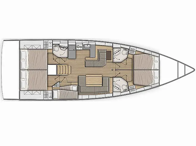 Oceanis 51.1 - [Layout image]