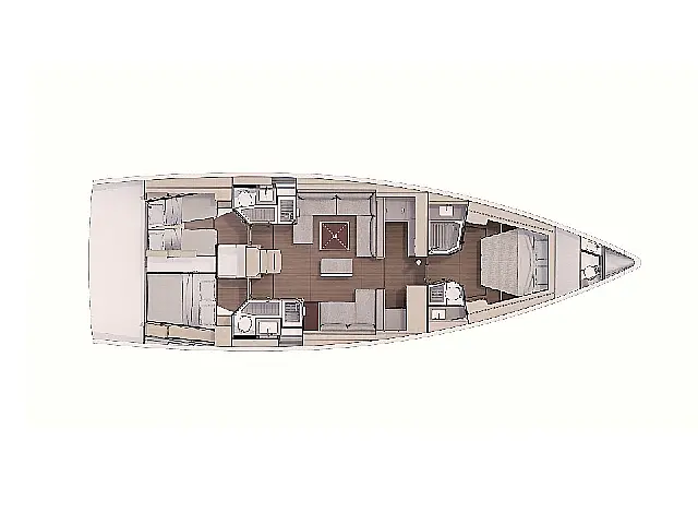 Dufour 530 AC & GEN & WM - [Layout image]
