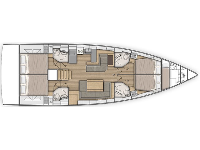 Oceanis 51.1 - [Layout image]
