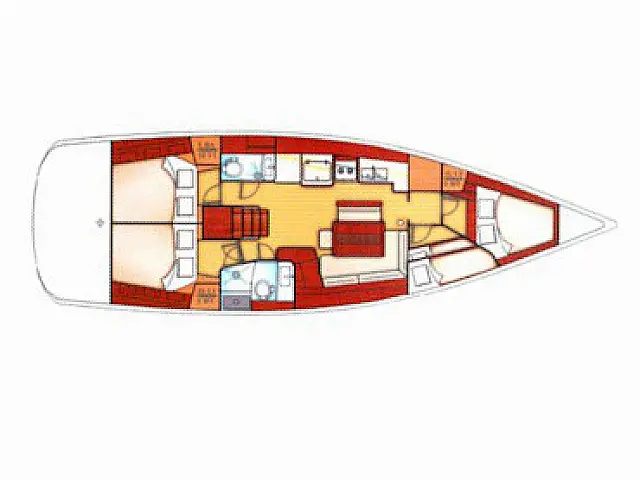 Oceanis 46 - [Layout image]