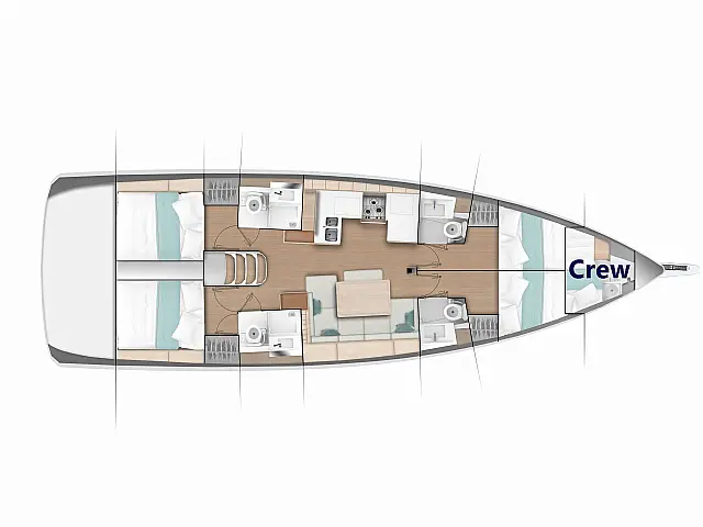Sun Odyssey 490 - [Layout image]