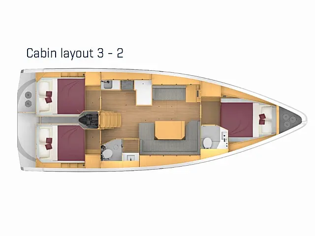 Bavaria C42 - [Layout image]