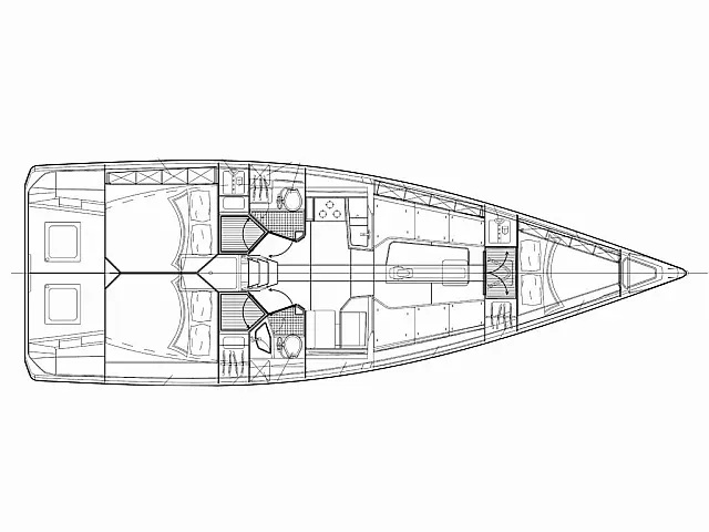 Italia Yachts 11.98 - [Layout image]