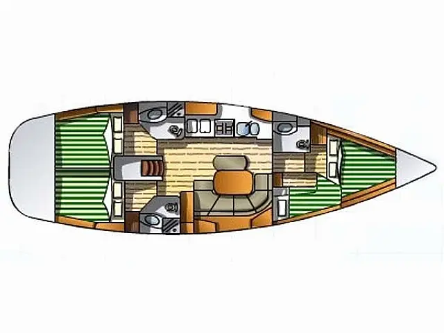 Oceanis Clipper 423 - [Layout image]