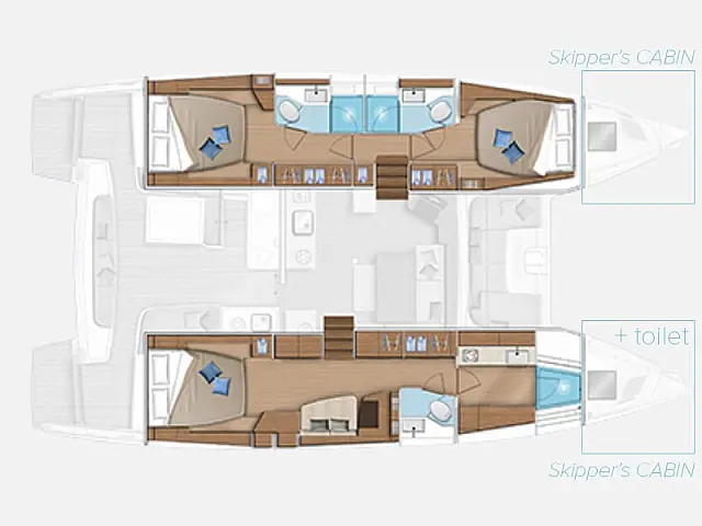 Lagoon 46 owner version - [Layout image]