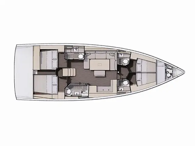 Dufour 470 - [Layout image]