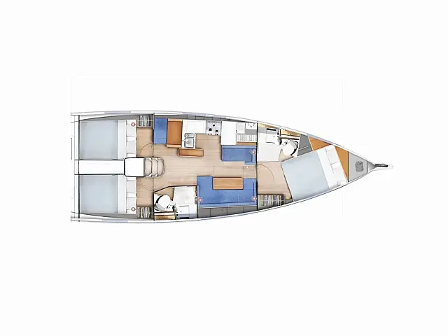 Sun Odyssey 410 - [Layout image]