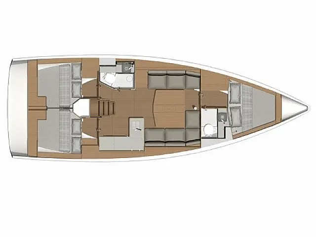 Dufour 390 Grand Large - [Layout image]