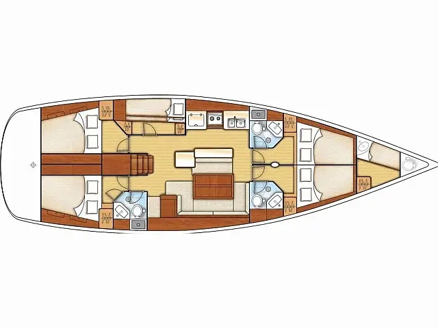 Beneteau Oceanis 50 Family - [Layout image]