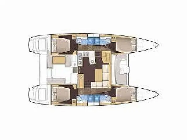 Lagoon 450S - [Layout image]
