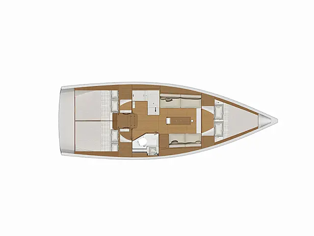 Dufour 360 3 Cabin - [Layout image]