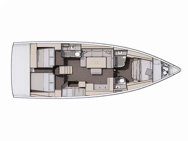 Dufour 470 - [Layout image]