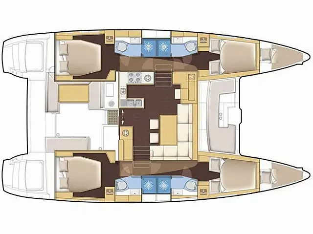 Lagoon 450F - [Layout image]