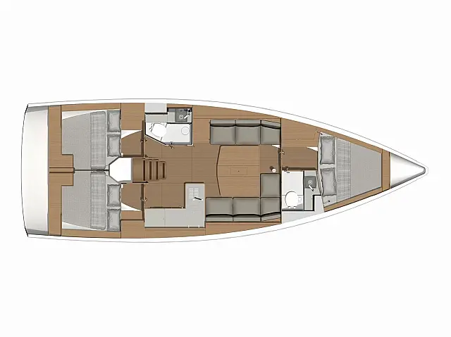 Dufour 390 Grand Large - [Layout image]