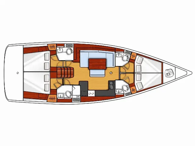 Oceanis 48 - [Layout image]
